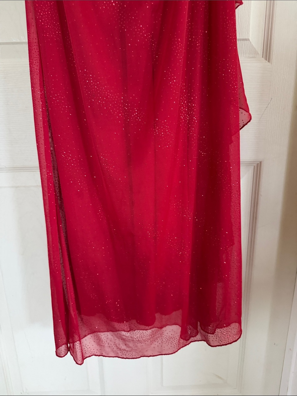 City Triangles VTG Y2K 90’s Shimmer Elegant Red Halter Evening Dress Size Small - Picture 4 of 10